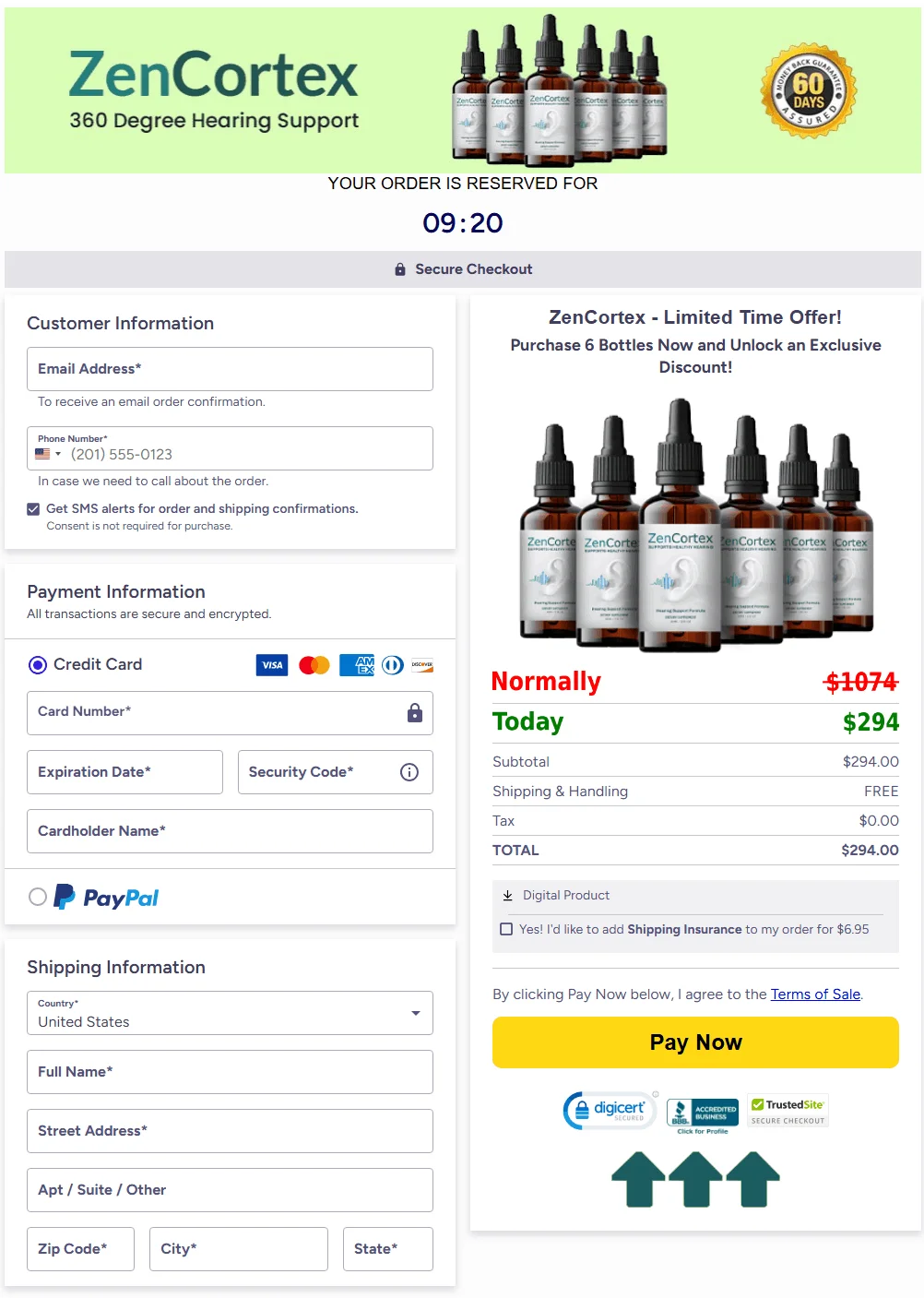 ZenCortex Checkout